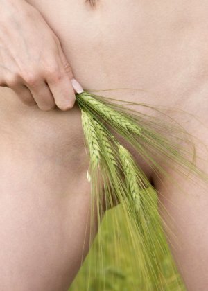 Бледные маленькие сиськи блондинка позирует Фото #18