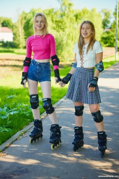 Ника Мурр и Эллуиз Арти в съемках 